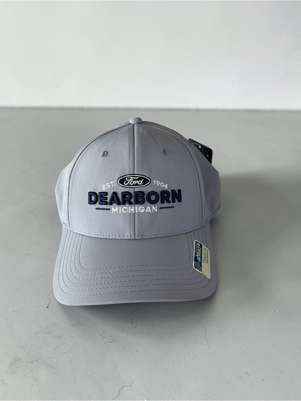 Ford Gray Dearborn Michigan Embroidered Cap